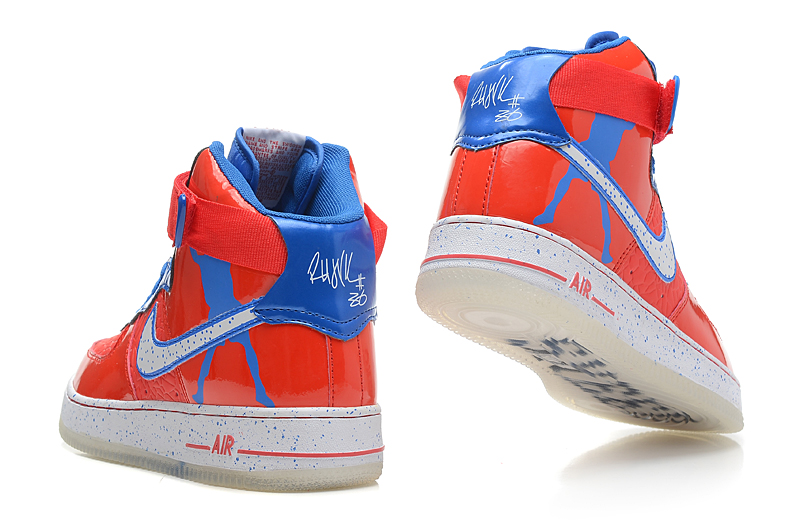 nike air vigueur une haute rouge bleu chaussures pour hommes (1)